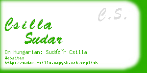 csilla sudar business card